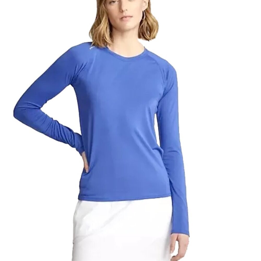NWT Ralph Lauren RLX Golf Performance Jersey Long Sleeve Tee Liberty Blue